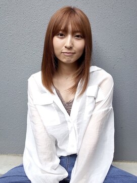 インデックスヘアーユー 錦糸町店(in'dex hair - U) 韓国風オレンジベージュ[錦糸町/錦糸町駅/錦糸町北口/カラー]