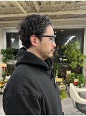 西区新町美容室★roots★メンズパーマカーリーヘア