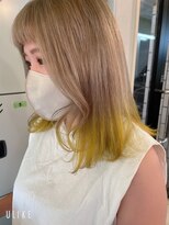 ヴィークス ヘア(vicus hair)&nbsp;【AKIE】white beige×yellow