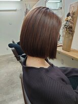 ファム 札幌大通(fam)&nbsp;30代40代50代小顔切りっぱなし大人ボブアッシュカラー