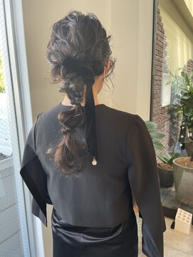 サロンドゥユウ(salon de yu) salon de yu/ 松原 加奈 #kana_arrange 結婚式リボンヘアセット