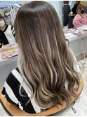 グラデーションカラー+エクステ