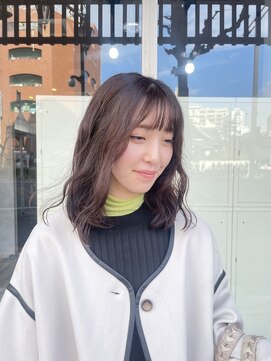ミニム ヘアー(minim hair) 【minim×高橋】パーマスタイル × ラベンダーベージュ