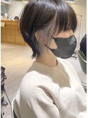 インナーカラー ホワイトベージュ