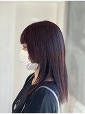 イルミナカラーのサンセット+姫カット