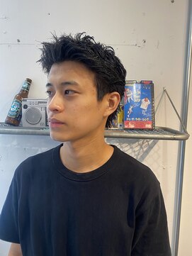 グッドプレイスアンドシング(Good Place&thing) メンズ刈り上げなしスパイキーショート短髪