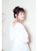 ショコラアッシュ/ヘルシースタイル/ふんわりカール/お団子