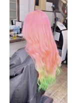 ヘアーエクステンド エフ 渋谷(f)&nbsp;鬼滅カラー　甘露寺蜜璃