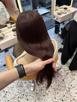 ボタン シブヤ(VOTAN SHIBUYA) 韓国ヘア/顔まわりカット/くびれヘア/艶感カラー/暖色系カラー