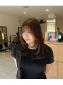 レイヤーカットでコテ巻き