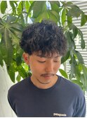 ダークアッシュ波巻きスパイラル