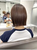 切りっぱなしボブぱつっとボブ