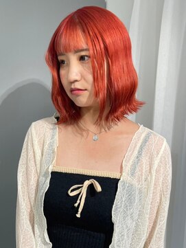 スウィープ(sweep) オレンジベーシュ/ボブ/髪質改善トリートメント/天神