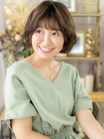 カバーヘア ブリス 大宮西口(COVER HAIR bliss) ウルフパーマひし形ふわふわフェザーショートa大宮20代30代40代