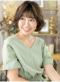 ウルフパーマひし形ふわふわフェザーショートa大宮20代30代40代