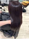 Mako カシスバイオレッド 透明感 髪質改善ストレート