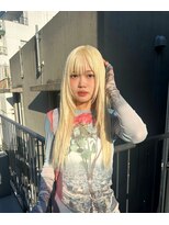 ジーナ(XENA) 抜きっぱなしブロンド 顔形別ヘアスタイル特集