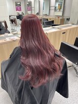 ペレ 渋谷(PELE)&nbsp;くびれヘア/アプリコットオレンジ/夏のヘアアレンジ/渋谷