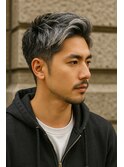 メンズハイライトバレイヤージュメッシュ
