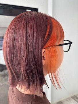 アフェクト 上大岡(affect) くびれヘア/アプリコットオレンジ/夏のヘアアレンジ/上大岡