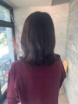 ジル アンク(Jill ankh)&nbsp;《姫路　Jillankh》パープルブラウン　艶髪　ミディアム