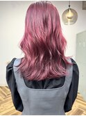 ピンクカラー/ピンクパープル/ブリーチ/ハイトーン/ダブルカラー