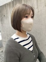 ロンドリゼル 札幌(Lond RiseL)&nbsp;くすみベージュ/細めハイライト/ショート/白髪ぼかし/小顔/札幌