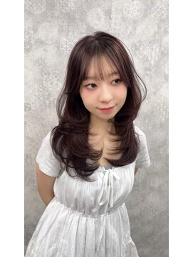 ティアム 渋谷店(Tiam shibuya) オリーブグレー／クラゲヘアー/ココアベージュ/ハッシュカット