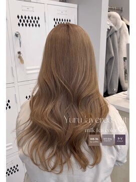 プラチナ(PLATINA) ハイレイヤーレイヤーカットブリーチ無しカラー顔周り韓国