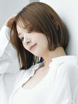 ソワネ 表参道(soigne) 表参道白髪ぼかしウルフショートボブベージュアッシュグレージュ