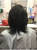 ミセスレイヤーノーブル黒髪暗髪立体感大人ミディ小顔レイヤー