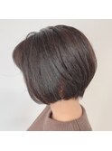 ショートボブ☆簡単スタイリング☆前下がりボブ