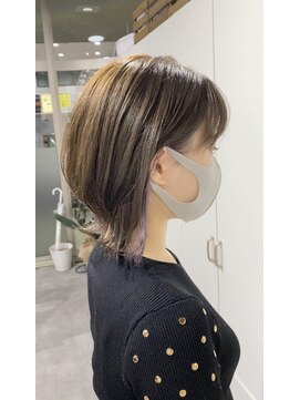 ジーニー 横浜(giinii) giinii_渋谷良太_ボブルフ_インナーカラー