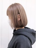 アイティー バイ アルバム 中野店(IT by ALBUM)&nbsp;ベージュボブ_ホワイトアッシュエアリーミディ_ba315771