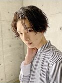 前下がりセンターパート