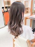 グレージュカラー＊ロングレイヤーカット！ネオウルフレイヤー
