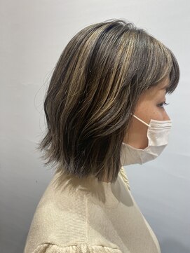 ネオリーブギンザ 銀座店(Neolive GINZA) バレイヤージュハイライト　ボブ☆