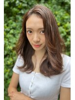 クーエフー(coo et fuu)&nbsp;20代30代40代 かきあげ前髪のくびれセミロング　藤沢