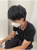 ソフトマッシュウルフ×パーマ