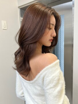 ベレーザシェルト(Beleza scelto) 2351透明感黒髪シアーグレージュふんわりカールこなれヘアロング