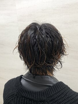 ヒロギンザ 御徒町店(HIRO GINZA) ミディアムウルフ メンズパーマ