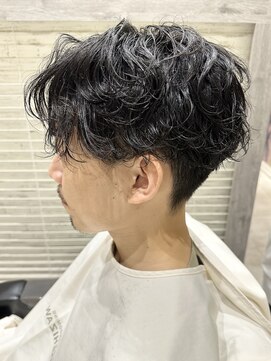 ヨシザワインク プレミアム 横浜 桜木町店(YOSHIZAWA Inc. PREMIUM) 【お客様スタイル】大人波巻きパーマ波巻きスパイラル髭理容室