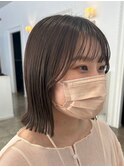 高知 南国市 BiBi glandjete外ハネボブ 切りっぱなしボブ 透明感