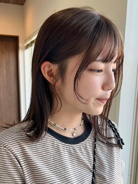 ミルヘアデザイン(mil hair design) ダブルカラーブルーアッシュカラーケアブリーチレイヤーカット