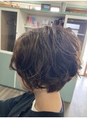癖毛風パーマショート