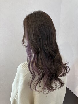 アース コアフュールボーテ 長岡店(EARTH coiffure beaute) インナーカラー　ラベンダー
