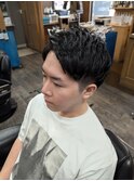 ツーブロックアップバングスタイル