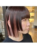 姫カット×インナーカラー