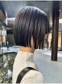 前髪/アンブレラカラー/こなれミディ/イメチェン/ぱっつんボブ