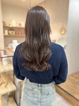 キノ(kino) 大人かわいい艶髪カラーラベンダーグレージュ髪質改善